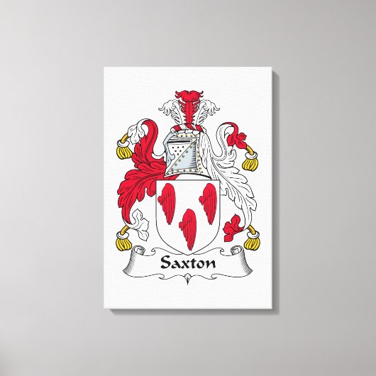 Toile Saxton Family Crest (Recto)