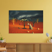 Toile Scales of Truth – Surreal Desert Symbolism (Insitu(Salon))