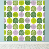 Toile Scandinavian Circle Dots Mandala Pattern 2 (Insitu (Plancher de Bois))