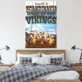 Toile Scandinavie maison des vikings affiche de dessin a (Insitu(Chambre))