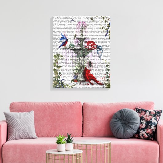 Toile Scarlet Monkey (Insitu(Salon))