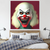 Toile scary clown horror portrait de monstre halloween (Insitu(Chambre))