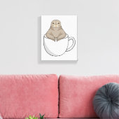 Toile Sceau avec tasse à café (Insitu(Salon))
