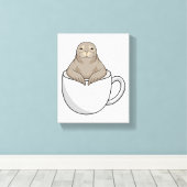 Toile Sceau avec tasse de café (Insitu (Plancher de Bois))