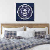 Toile Sceau nautique Ancre (Insitu(Chambre))