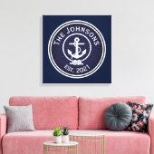 Toile Sceau nautique Ancre (Insitu(Salon))