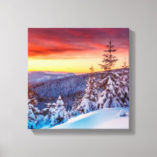 Toile Scène Art-Hiver