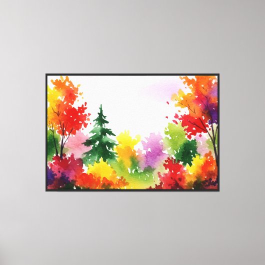 Toile Scène automnale colorée (Recto)