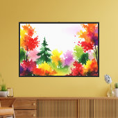Toile Scène automnale colorée (Insitu(Salon))