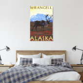 Toile Scène Caribou - Wrangell, Alaska (Insitu(Chambre))