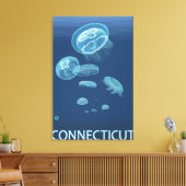 Toile Scène ConnecticutJellyfish (Insitu(Salon))
