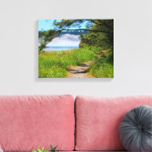Toile Scène côtière, chemin de plage, bord de mer, belle (Insitu(Salon))