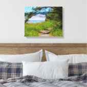 Toile Scène côtière, chemin de plage, bord de mer, belle (Insitu(Chambre))