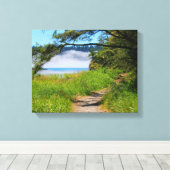 Toile Scène côtière, chemin de plage, bord de mer, belle (Insitu (Plancher de Bois))