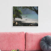 Toile Scène côtière, plage de brouillard, bord de mer, b (Insitu(Salon))
