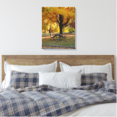 Toile Scène d'automne avec table de pique-nique. (Insitu(Chambre))
