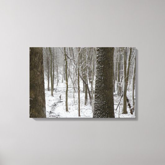 Toile Scène de bois enneigés (Recto)