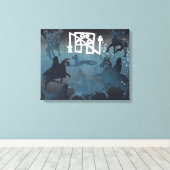 Toile Scène de chasse Pictish I 1995 (Insitu (Plancher de Bois))