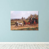 Toile Scène de coaching (Insitu (Plancher de Bois))