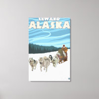 Scène de couchage de chien - Seward, Alaska