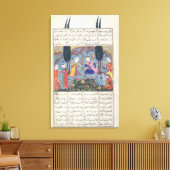 Toile Scène de cour dans un jardin (Insitu(Salon))
