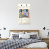 Toile Scène de cour dans un jardin (Insitu(Chambre))