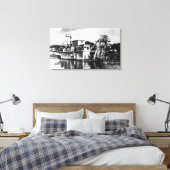 Toile Scène de dragage d'or Idaho City, ID (Insitu(Chambre))