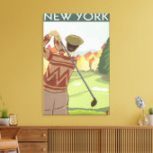 Toile Scène de golf à New York (Insitu(Salon))