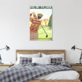 Toile Scène de golf à New York (Insitu(Chambre))