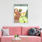 Toile Scène de golf à New York (Insitu(Salon))