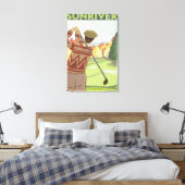 Toile Scène de Golfeur - Sun River, Oregon (Insitu(Chambre))