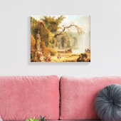 Toile Scène de jardin romantique (Insitu(Salon))