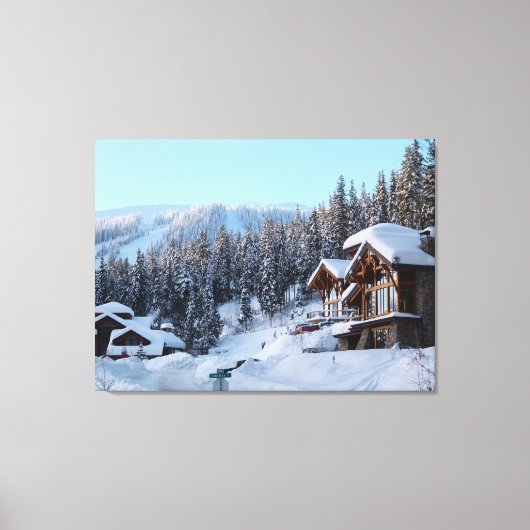 Toile Scène de la maison d'hiver (Recto)