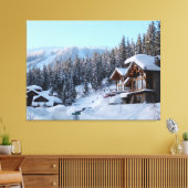 Toile Scène de la maison d'hiver (Insitu(Salon))