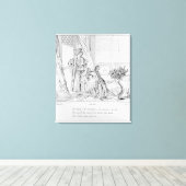 Toile Scène de la mariée d'Abydos par Lord Byron (Insitu (Plancher de Bois))