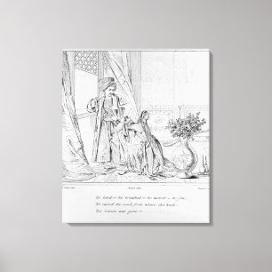 Toile Scène de la mariée d'Abydos par Lord Byron