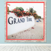 Toile Scène De La Plage De Grand Turk (Insitu (Plancher de Bois))