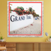 Toile Scène De La Plage De Grand Turk (Insitu(Salon))