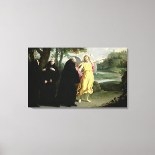 Toile Scène de la vie de St Benoît