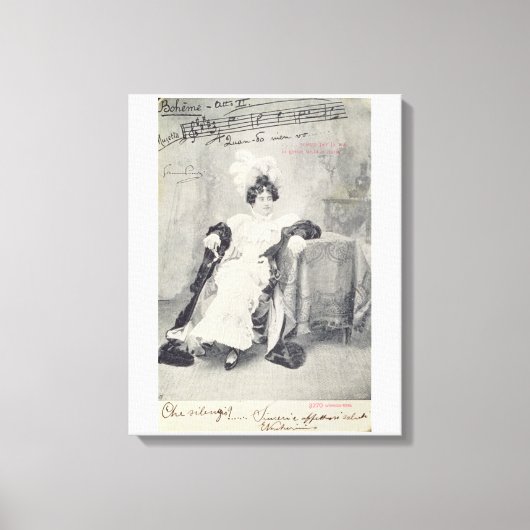 Toile Scène de l'Acte II de l'opéra "La Boheme" (Recto)