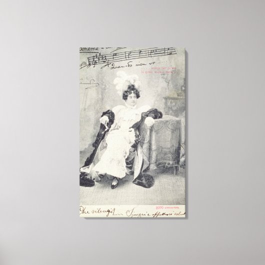 Toile Scène de l'Acte II de l'opéra "La Boheme" (Recto)