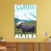 Toile Scène de l'orignal - Curry, Alaska (Insitu(Salon))