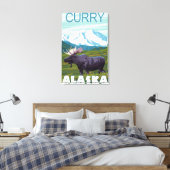 Toile Scène de l'orignal - Curry, Alaska (Insitu(Chambre))