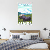 Toile Scène de l'orignal - Dawson, Alaska (Insitu(Chambre))