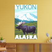 Toile Scène de l'orignal - Yukon, Alaska (Insitu(Salon))