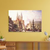Toile Scène de marché à Braunschweig (Insitu(Salon))