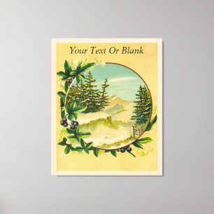 Toile Scène de montagne rustique