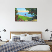 Toile Scène de natation au Parc d'État du lac Cayuga (Insitu(Chambre))