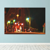 Toile Scène de nativité extérieure (Insitu (Plancher de Bois))