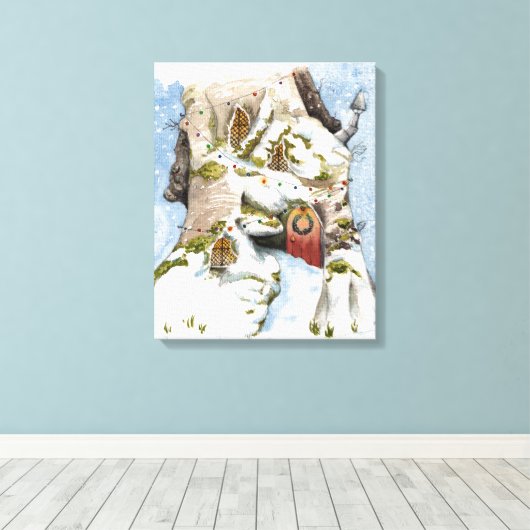 Toile Scène de Noël (Insitu (Plancher de Bois))